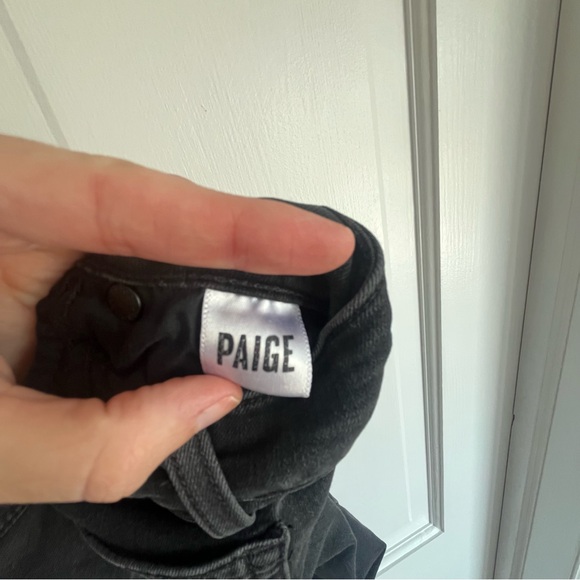 PAIGE Women's Vertugo Ankle Black Fog Skinny Jeans. SZ 24. Minimalist Core - Picture 7 of 12